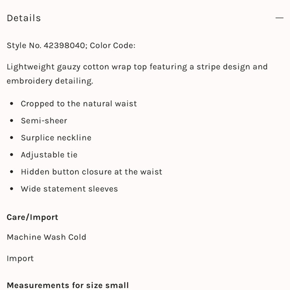 FREE PEOPLE White Black Cuff Sleeves Barcelona Nights Wrap Top Small - Picture 8 of 8